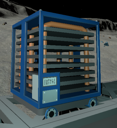 In-game screenshot showing the exhchanger liquid pipe inputs